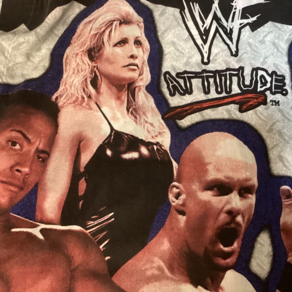 Vintage 1999 WWF Raw is War Attitude Pillow Case World Wrestling Federation - Picture 7 of 8